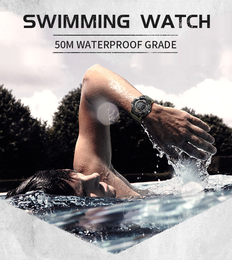 New design SMAEL 1802 sport digital watch water resistant electronic silicone wrist watch