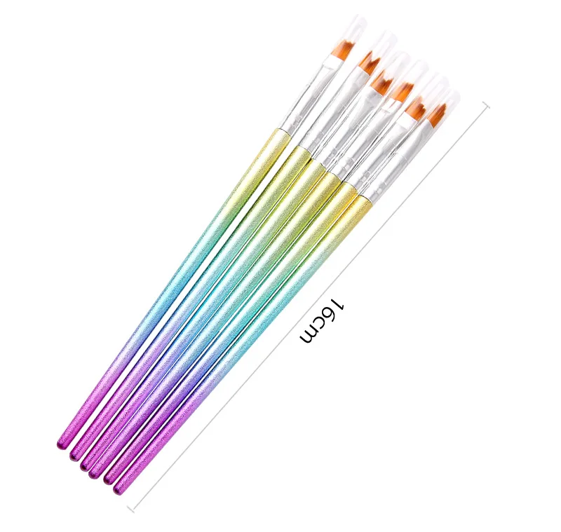 Nai Beauty Art Design Gel Brush Nylon Nail Art Brushes