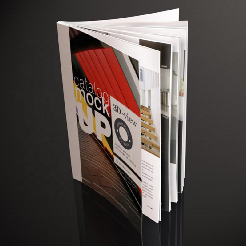 Customized offset printing fold brochure booklet instruction manual