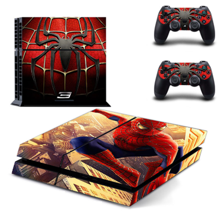 Spiderman For PS4 Vinyl Skin For ps 4 Playstation 4 Controle Console Cover Sticker And 2 Controller Gamepad Manttee Decal