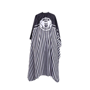 2019 New styling Salon cutting cape Waterproof stripe polyester pongee taffeta barber capes hairdressing cape