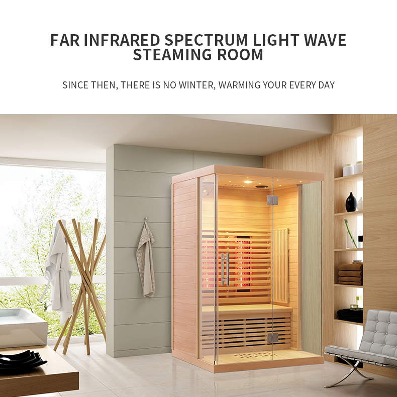 2 person full spectrum infrared sauna room