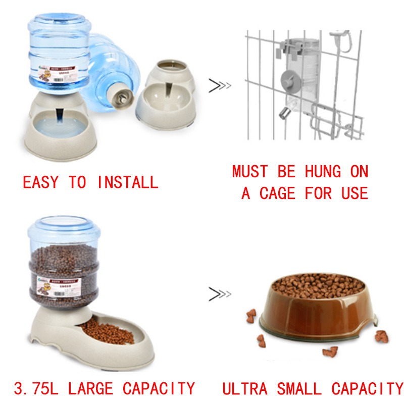 Automatic pet feeder and cat water dispenser pet water feeder
