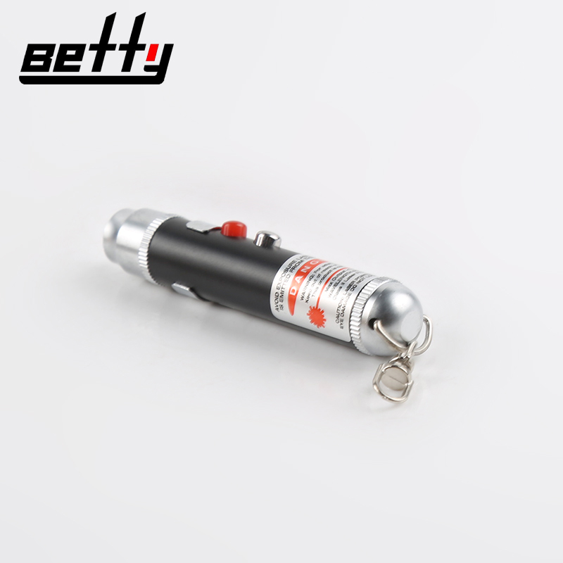 Латунь Сияющий хром лазерный брелок-указка