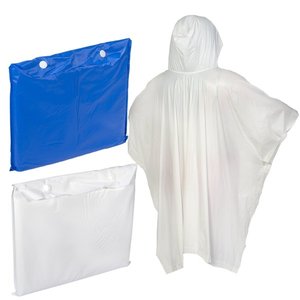 Promotional Logo Printed Disposable Rain Poncho logo print disposable waterproof emergency poncho