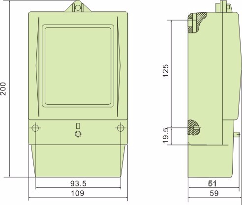 Hot Sale Manufacturers Single Phase Watt/Electric Meter/Power Meter