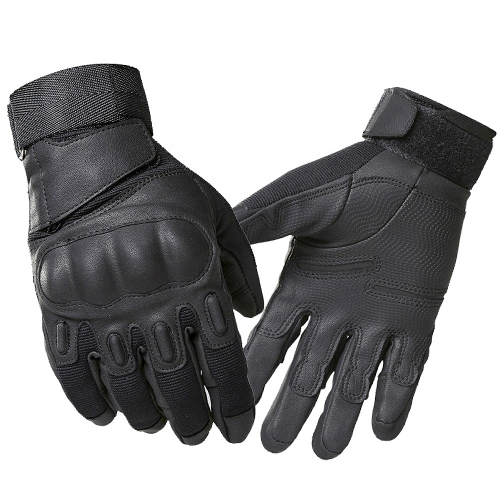 BLACK SECURITY POLICE ARMY TACTICAL NEOPRENE /& SUEDE GLOVES AIRSOFT