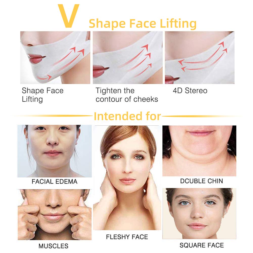 Hot Selling New Design Firming Moisturizing V Shape Line Face Mask wholesale