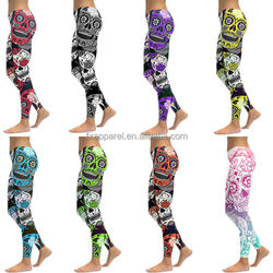 Skull Digital Print Wholesale Seamless Leggings Plus Size S-4XL DJ5625