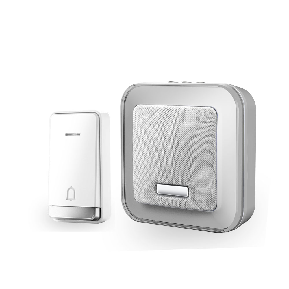 Приход беспроводной дверной звонок с питанием от аккумулятора перезвон & батарея не требуется кнопочный переключатель