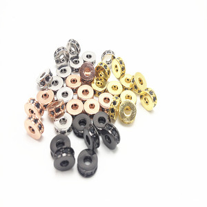1000pcs 2.4mm Seamless Smooth Round Metal Copper Spacer Beads For Jewelry Diy