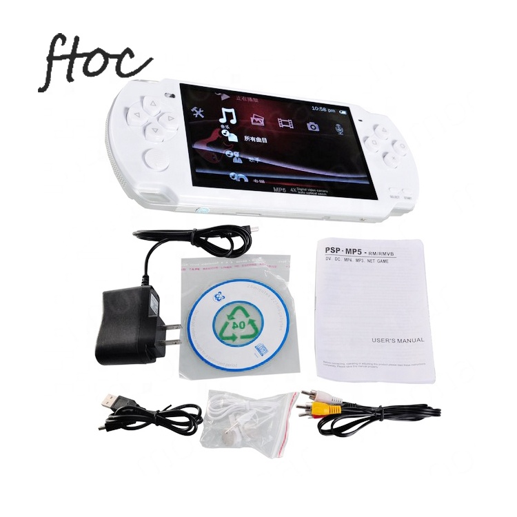X6 портативные игровые консоли 4,3 дюймов экран 128 бит видеоигры приставки игровой плеер Настоящее 8 ГБ для камеры, видео, электронная книга