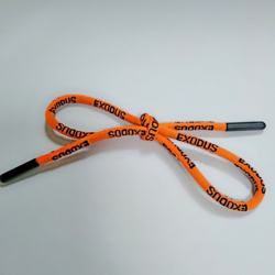 4 milímetros nylon jacquard logotipo personalizado cabo redondo para calças de moletom com capuz com cordão