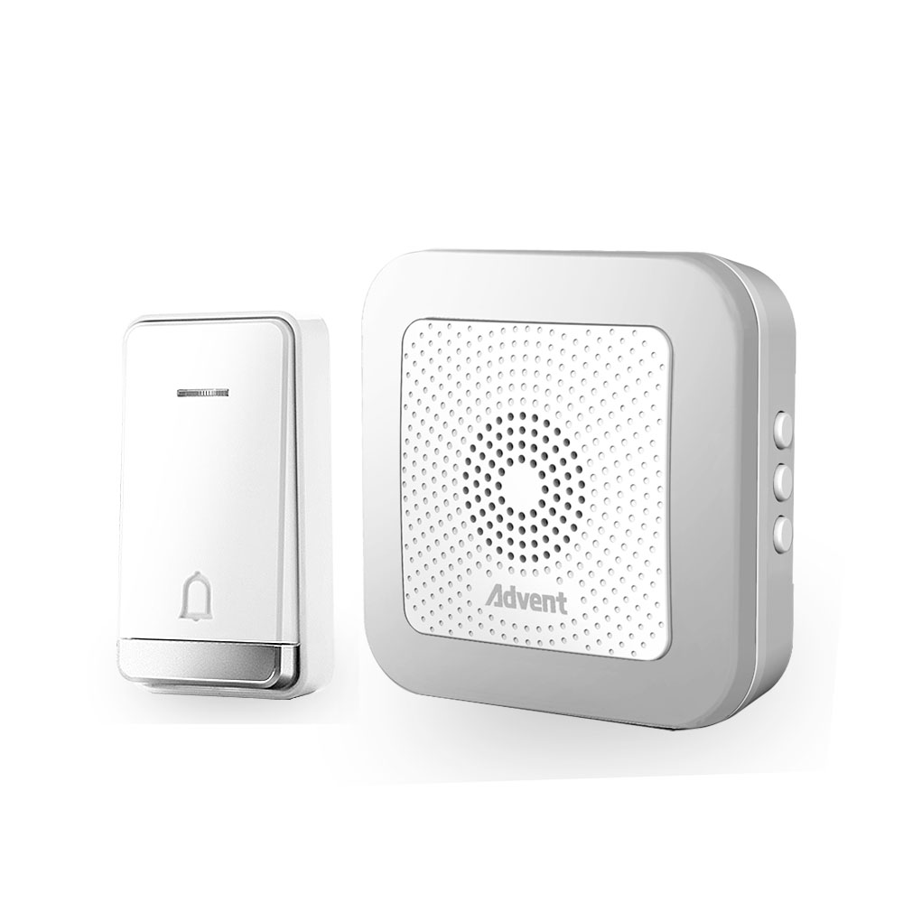 Advent беспроводной дверной звонок Ночной свет и без батареи требуется кнопка, 3 режима оповещения