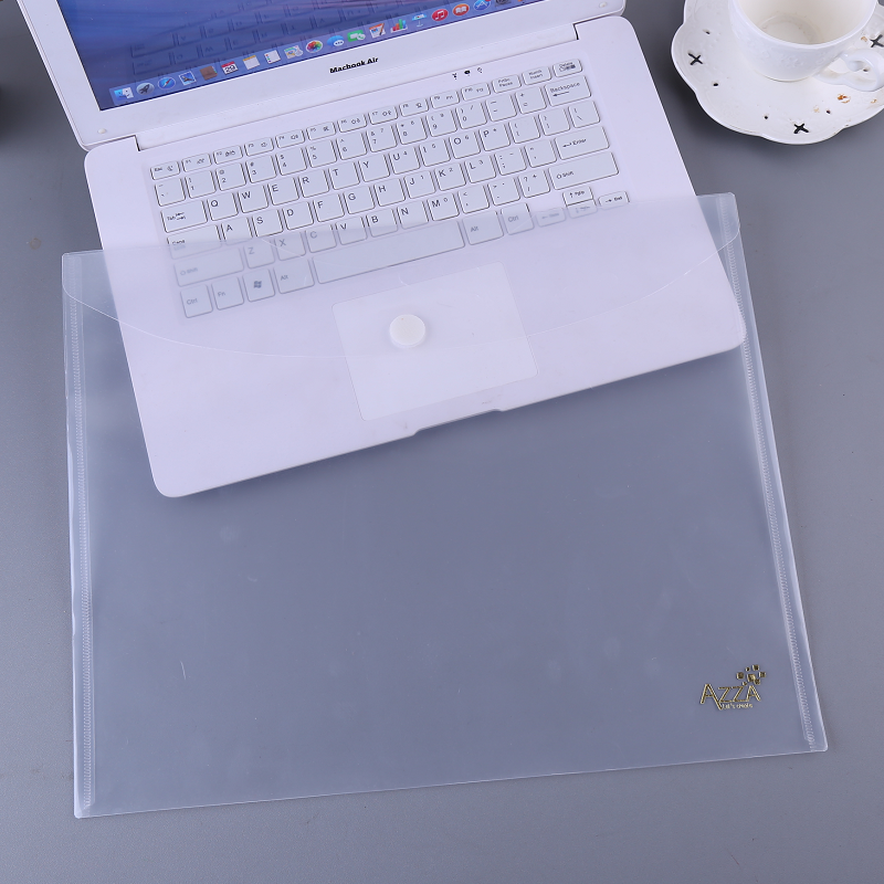 Прозрачный PP Конверт файл в папку A4 Размер конверт и пуговицы Папка Документов