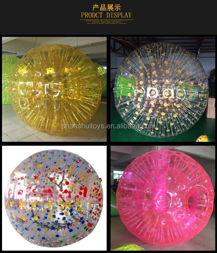 CE UL 3m PVC / TPU Zorb Ball Grass Zorbing Ball For Adults