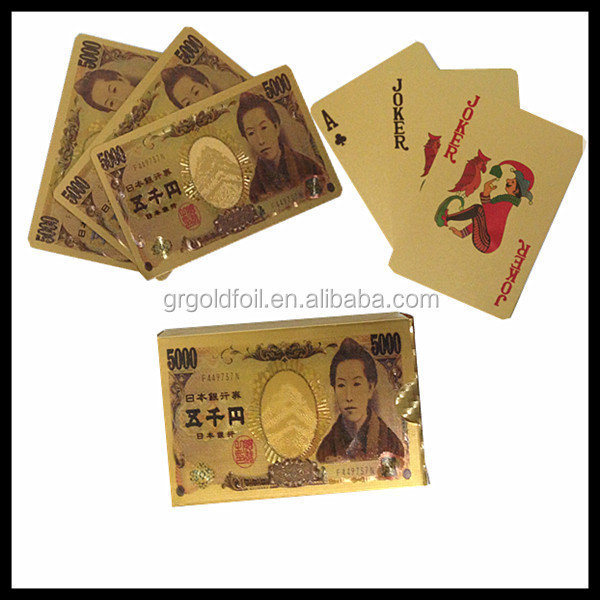 Japan Version Gold Playing Cards - 24k Gold Foil Poker
