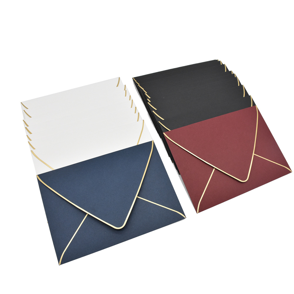 Оптовая продажа, конверт с золотым тиснением, деловой бумажный Свадебный конверт