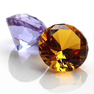 婚礼装饰用2022透明黄色水晶配件钻石 - buy large crystal diamond