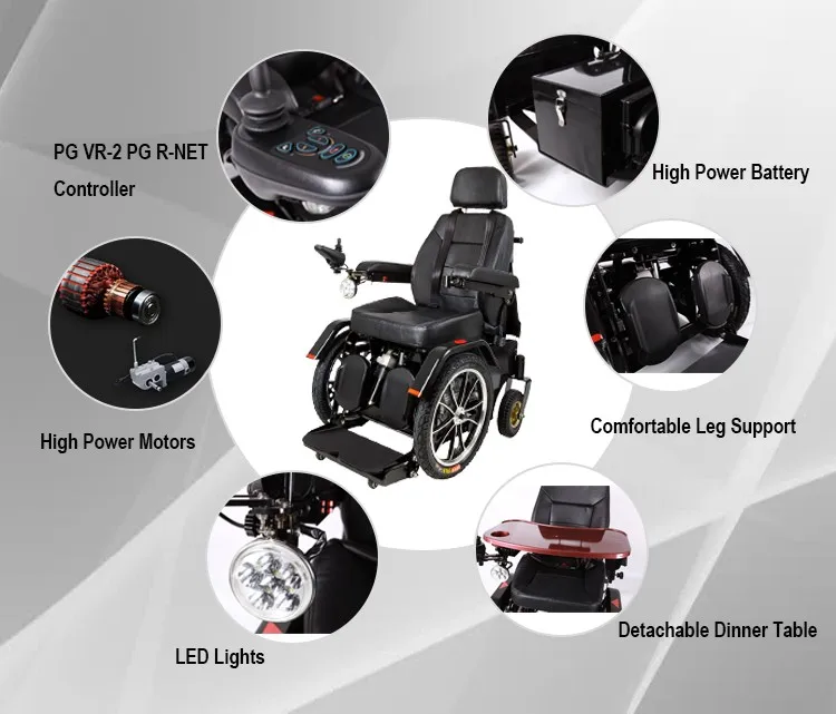 Stand up and down power standing wheelchair for the handicapped