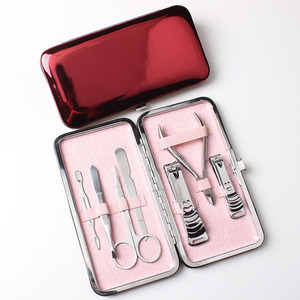 Low MOQ New Style Professional Nail Tools Shiny Girl's Manicure Set
