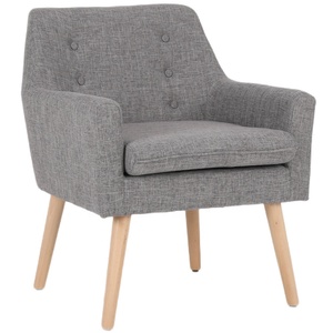 modern living room furniture wooden fabric armchair