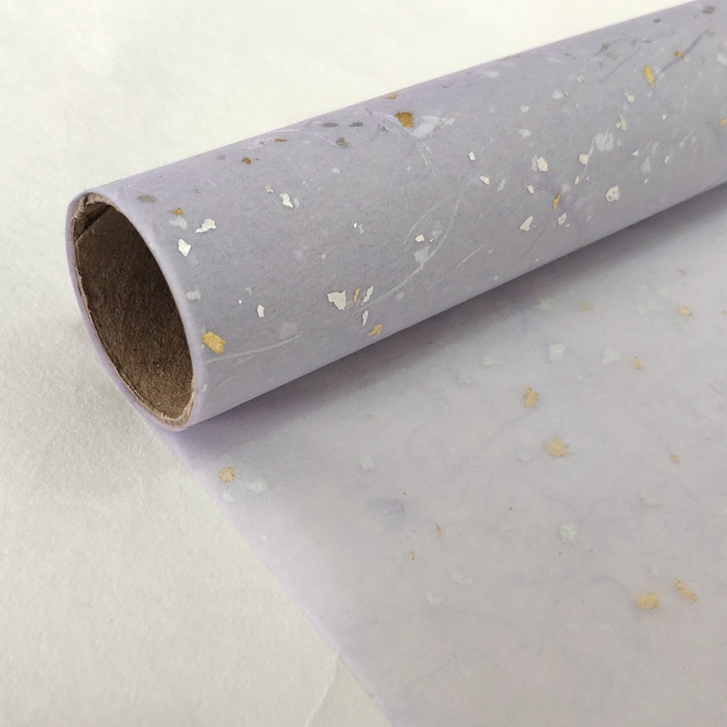 BOPP laminated shiny me<i></i>tallic foils embedded waterproof flower wrapping paper 60cm x 5m