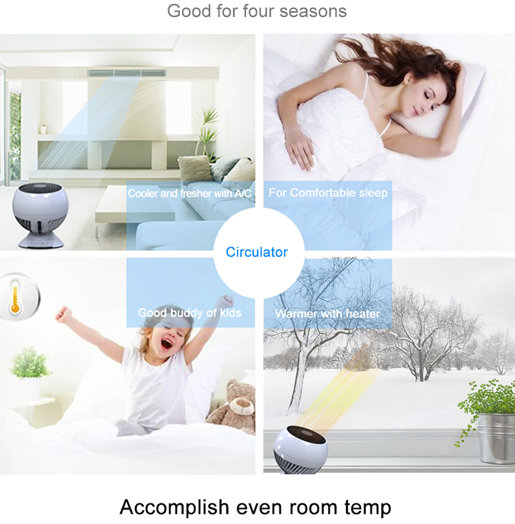 air circulator plastic brushless desk  12v dc electric table mini cooler fan