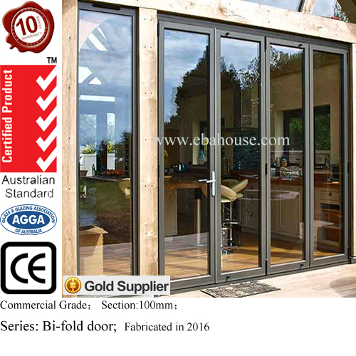 Ventana de aluminio de grado comercial ventanas de doble acristalamiento con estándar australiano de aluminio puertas