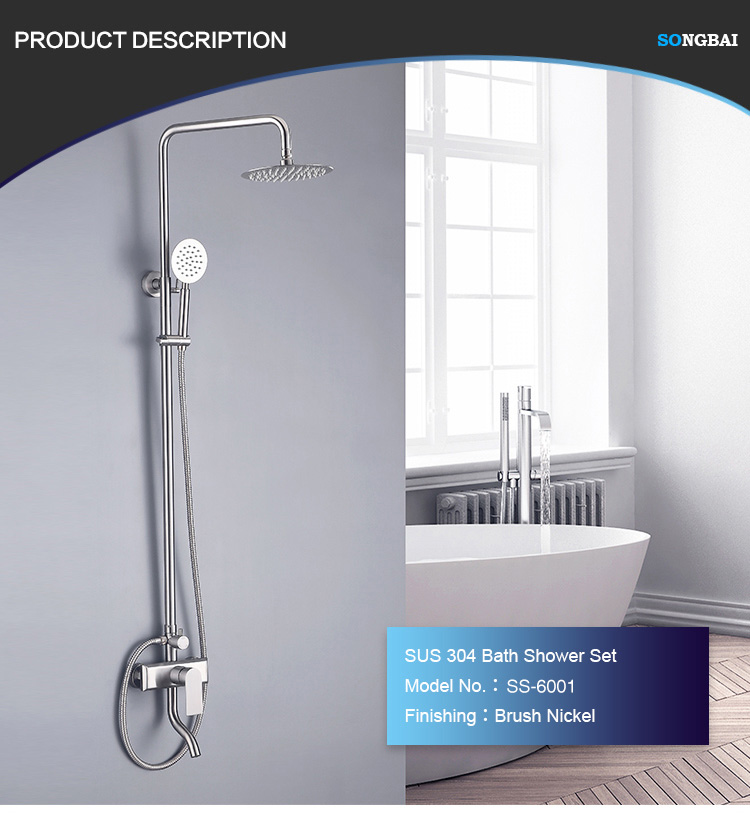 New Arrival Single Handle Stainless Steel Upc Long Neck Single Lever Bath Tub Faucet