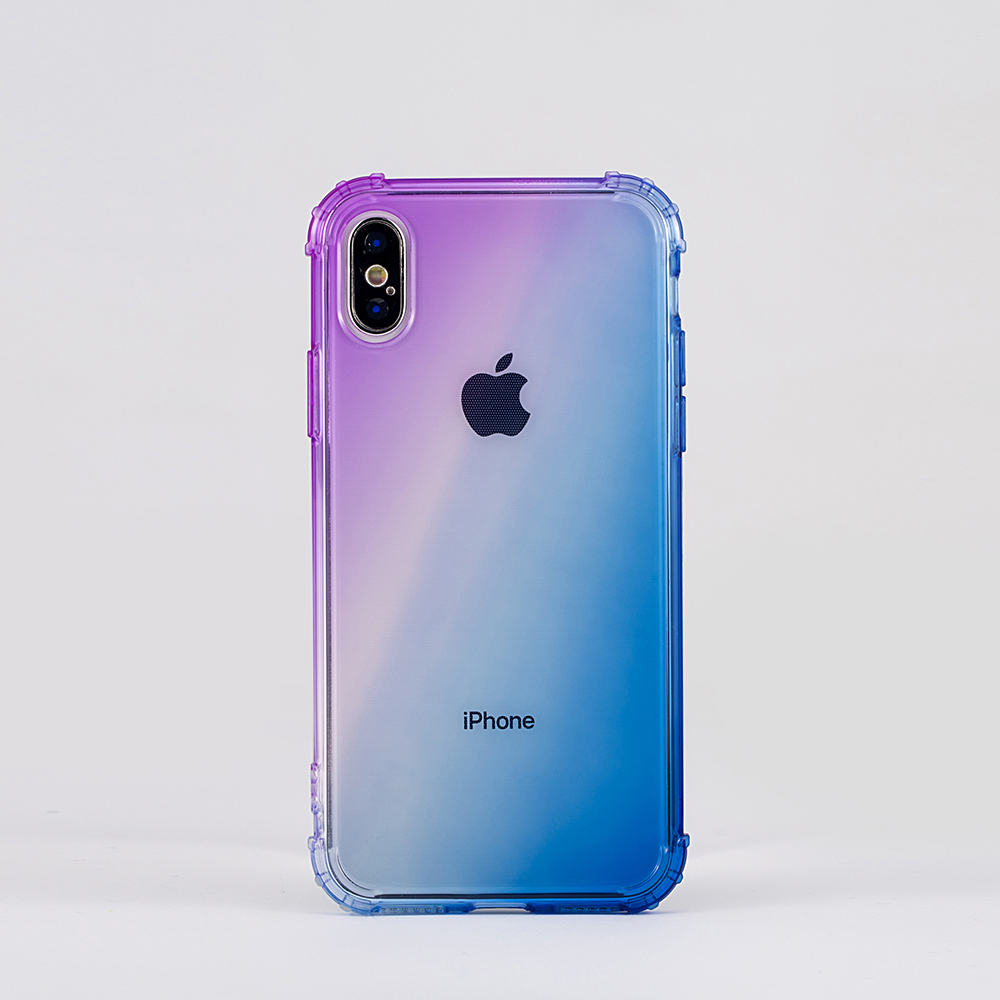 case phone cover mobile,phone pouch case,gradient color drop proof phone case for iphone xs  Xr Xs Max  7  7plus 6s
