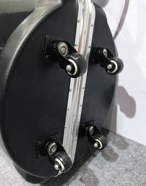 Good quality ABS material euphonium case with universal wheels