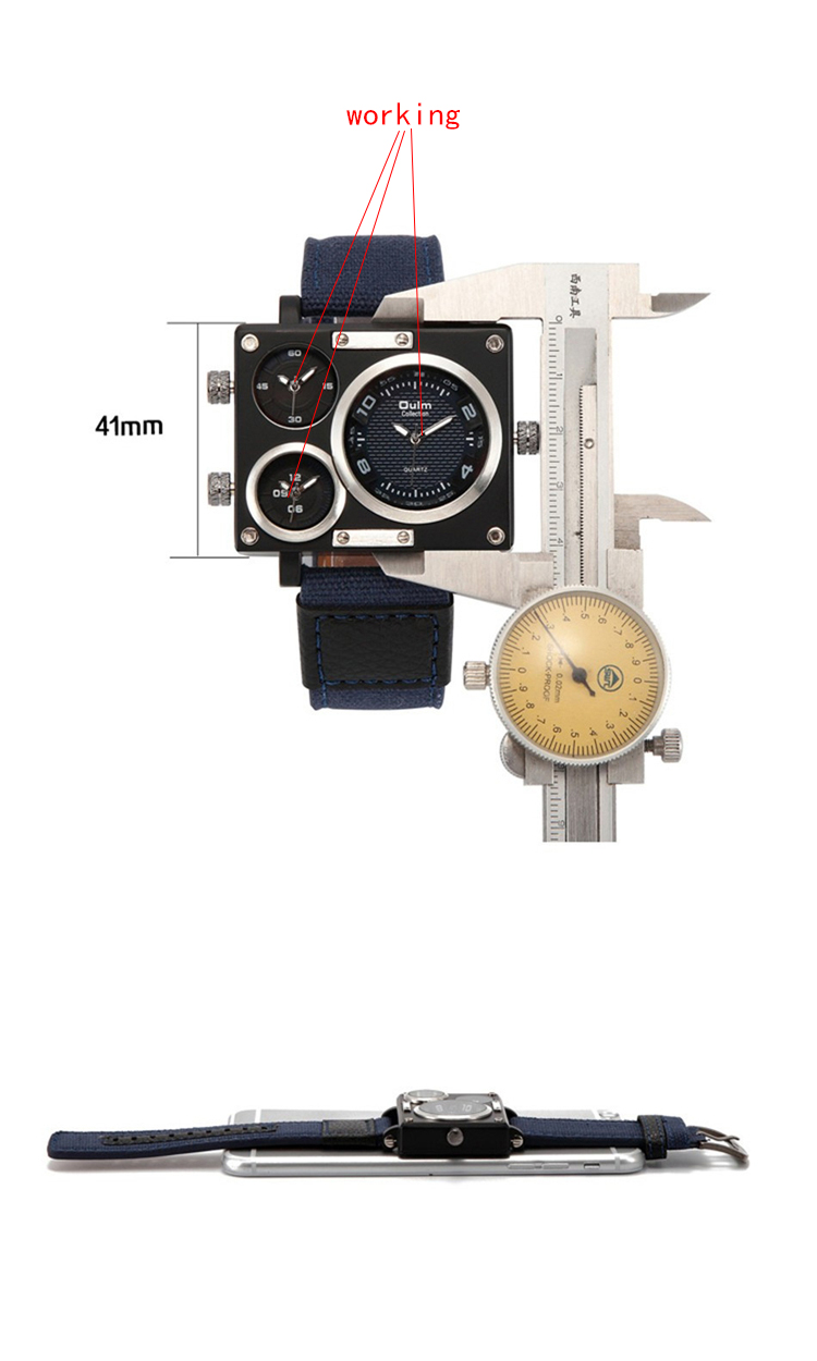 メンズウォッチトップブランドラグジュアリーオルム3595ユニーク