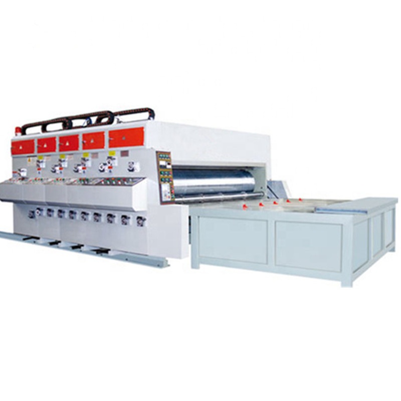 Для гофрированной коробки цепи кормления одного цвета флексографская печатная долбежная машина