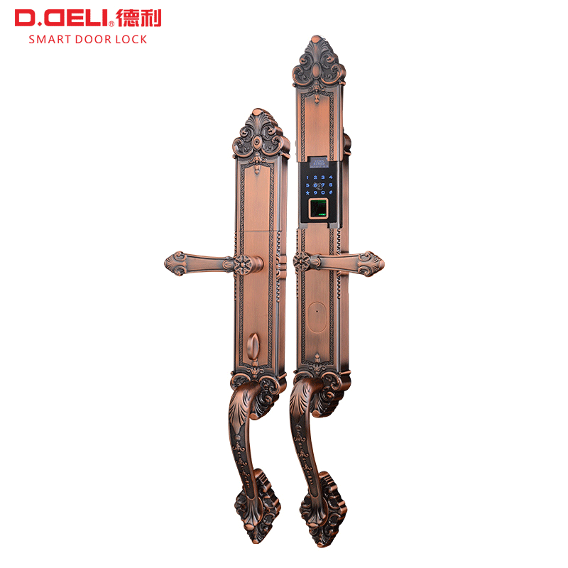 High Quality Hot Selling Deli KJ006-E Fingerprint Smart Door Lock Europe type style Intelligent lock