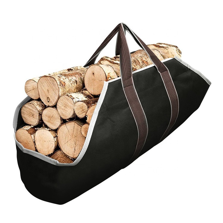 Сверхмощный портативный полиэстер ручки большой емкости пыли сумка-тоут Крытый Дровосек прочный дрова журнал Перевозчик Сумка