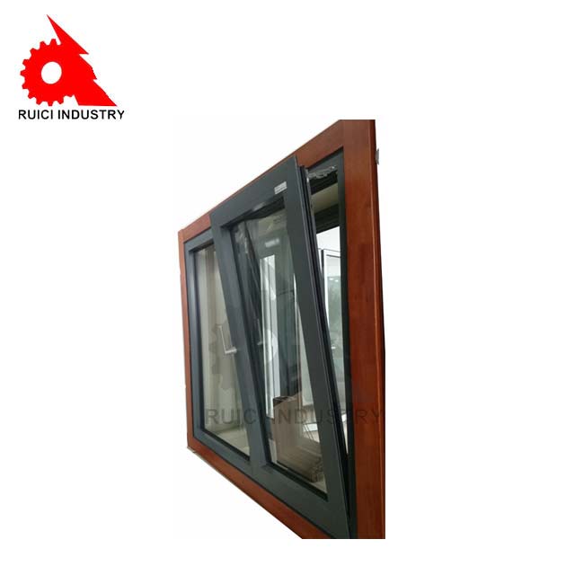China cheap brown pvc sliding glass windows and doors profile frame