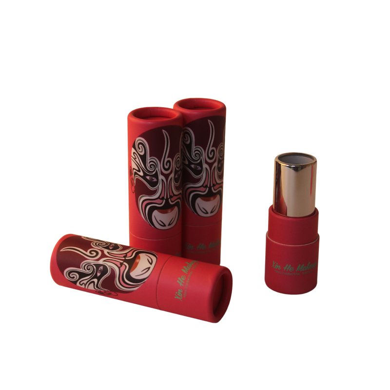 Eco-Friendly Biodegradable Cosmetic Co<i></i>ntainer Push up Paper Tube Lip Balm Lipstick Packaging