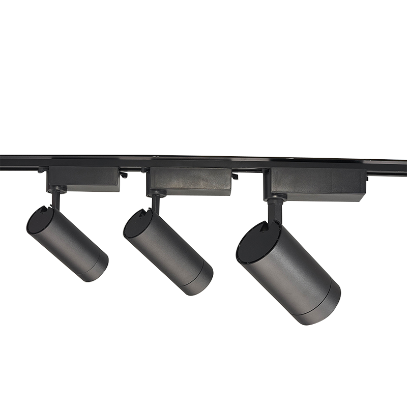 Рекламная AC100-240V трек свет Магнитный черный 12 w