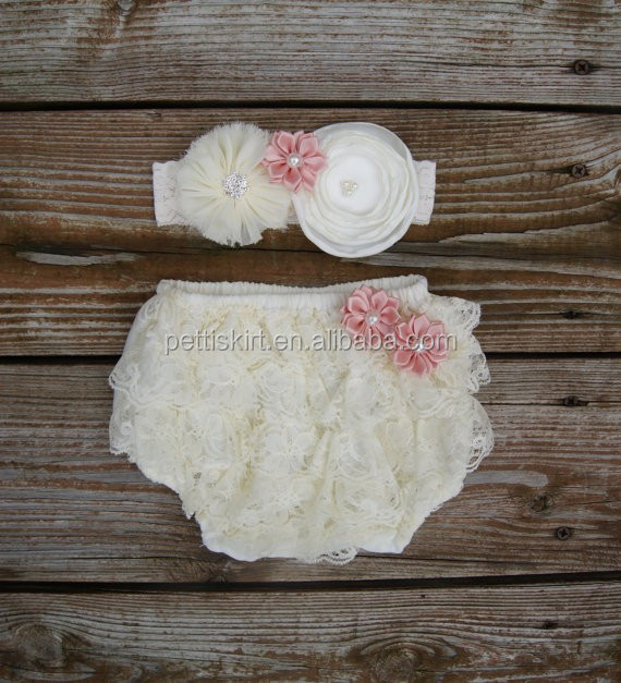 Детские кружевные шаровары цвета слоновой кости, Короткие подгузники, оптовая продажа, Детский шаровары