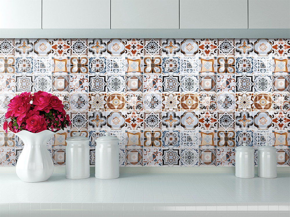 Removable waterproof custom vinyl wall stickers decal peel and stick 3D mosaic