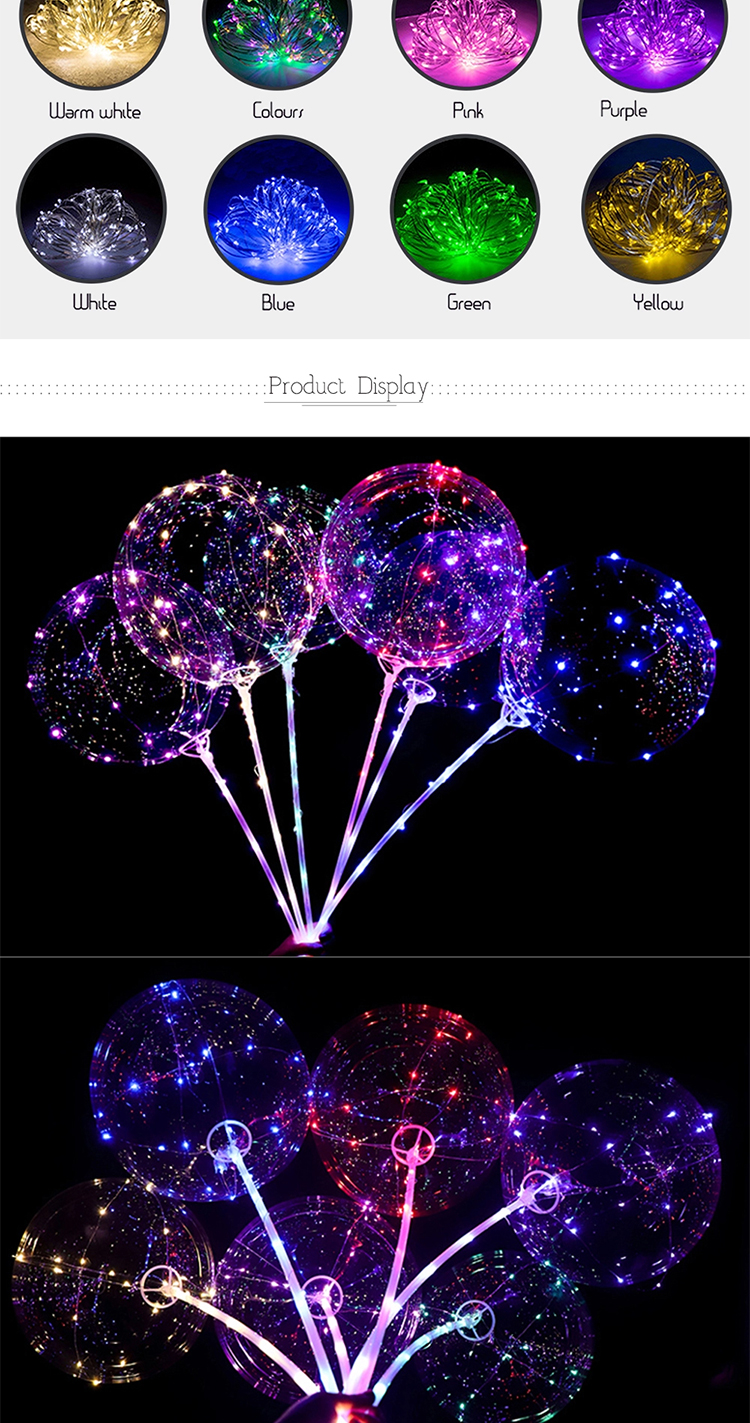 Led baloon light balloons balloon with batteries stick