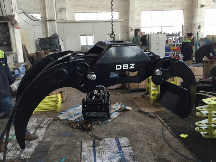 Excavator Rotating Grapple / Hydraulic Grapple Construction Machinery Parts