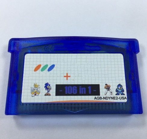 Cartão De jogo para Sega Game Gear Sistema Mestre para o Jogo de GBA Clássicos 106 em 1