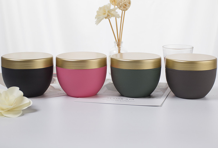 Plastic Empty Body Scrub Jars Custom 250ml Pp Gold Lid For Cosmetic