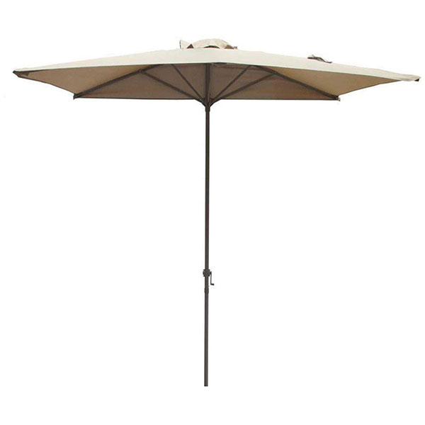 38mm Pole Sunshade Tan Outdoor 10 X6 5 Solar Led Patio Umbrella Rectangle Alu