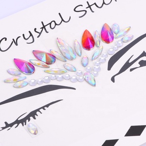 Wholesale Face Jewelry Sticker Body Sticker Tattoo Crystal Glitter Stickers Face Gem