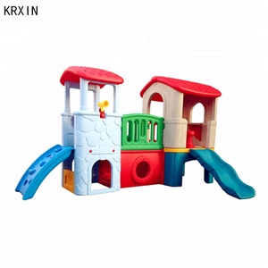 childs playhouse with slide