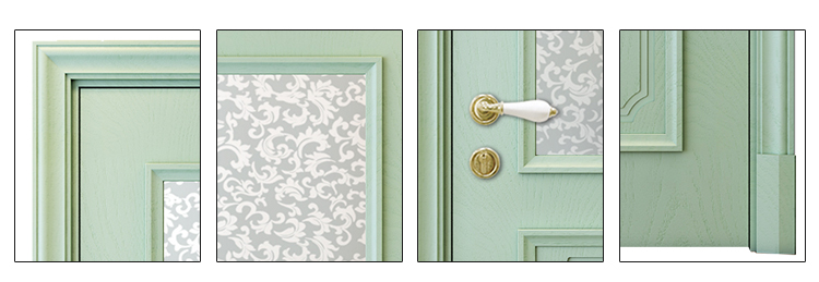 2022 New design in wood exterior doors interior frame wood composite