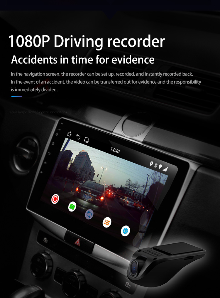 Android Car Radio 8.1Go System 9 inch Car Player GPS navigation With WIFI Bluetooth